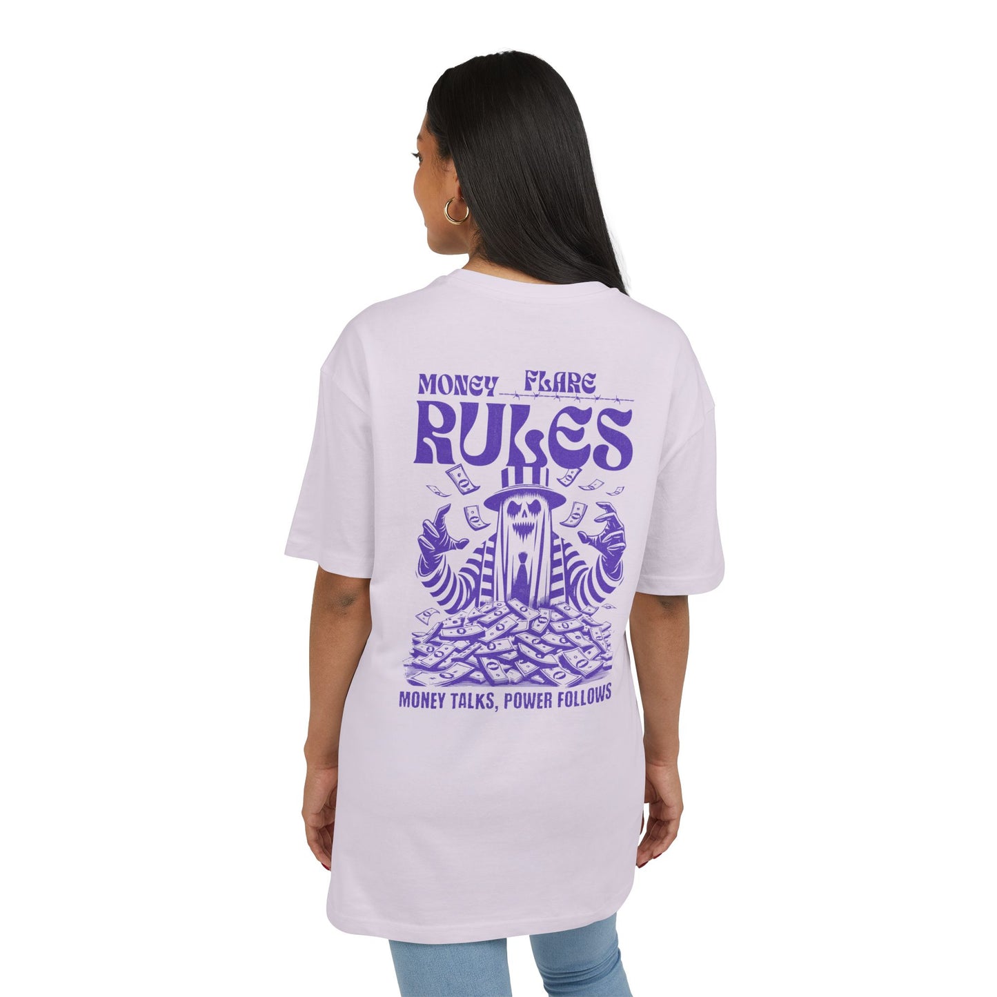 Flare Street Oversized Tee Money Rules