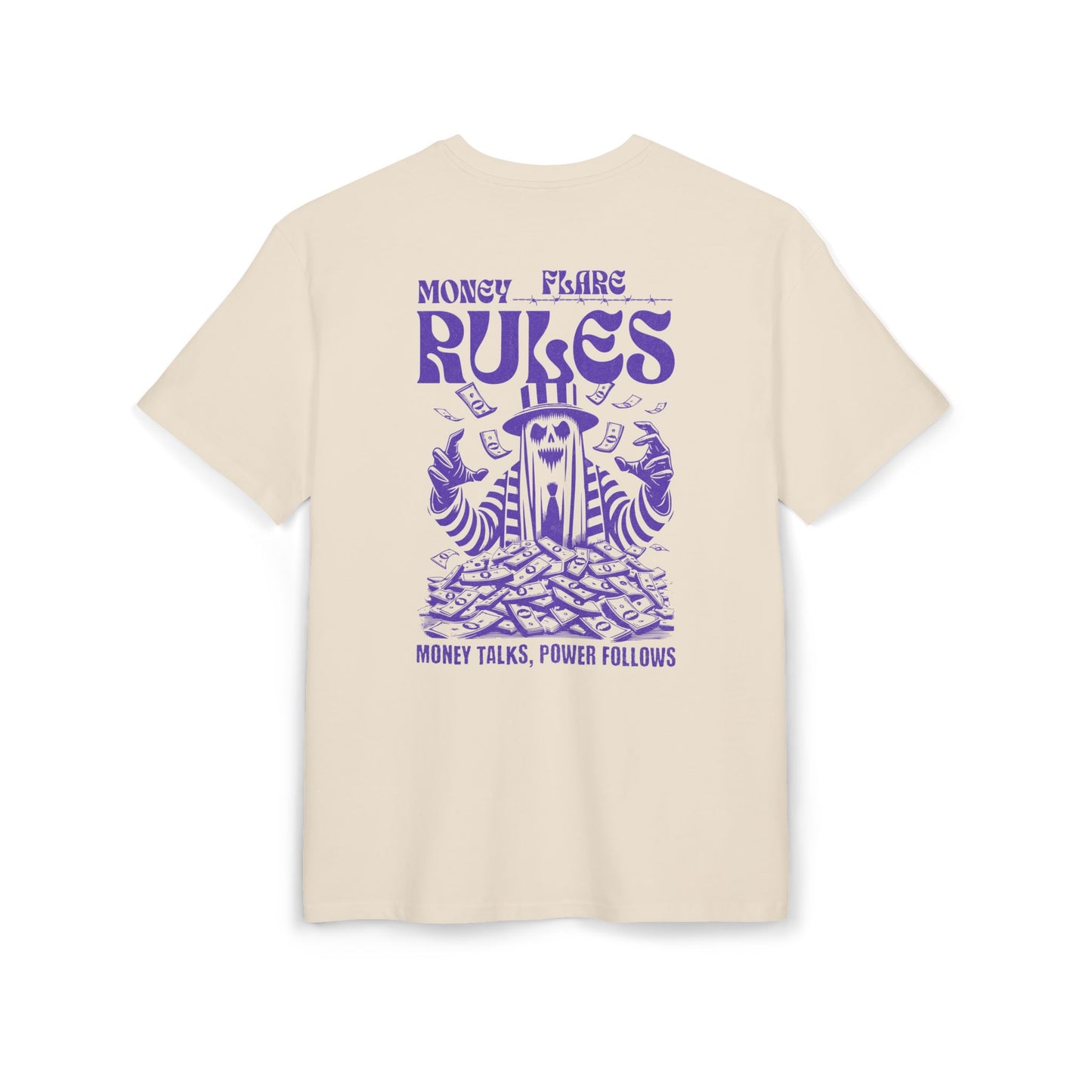 Flare Street Oversized Tee Money Rules