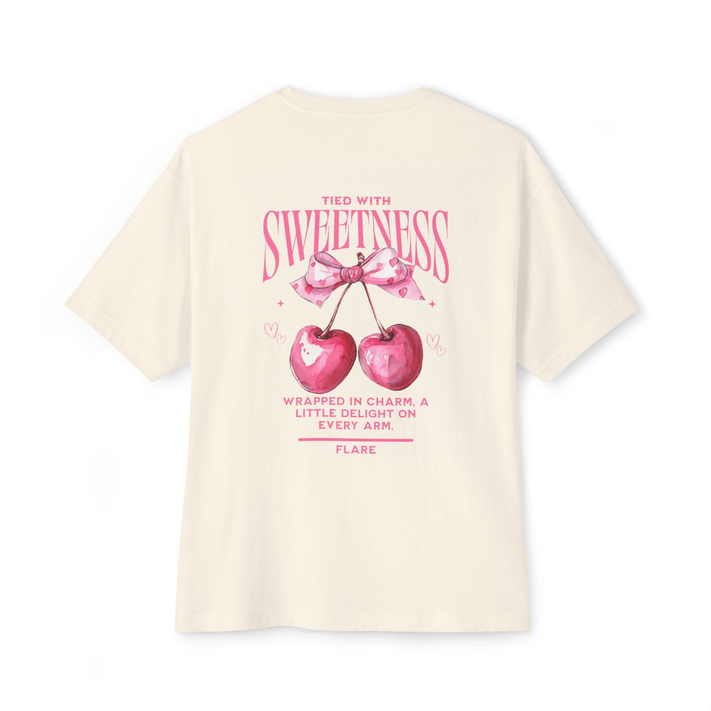 Flare Street Oversized Tee Tied with Sweetness