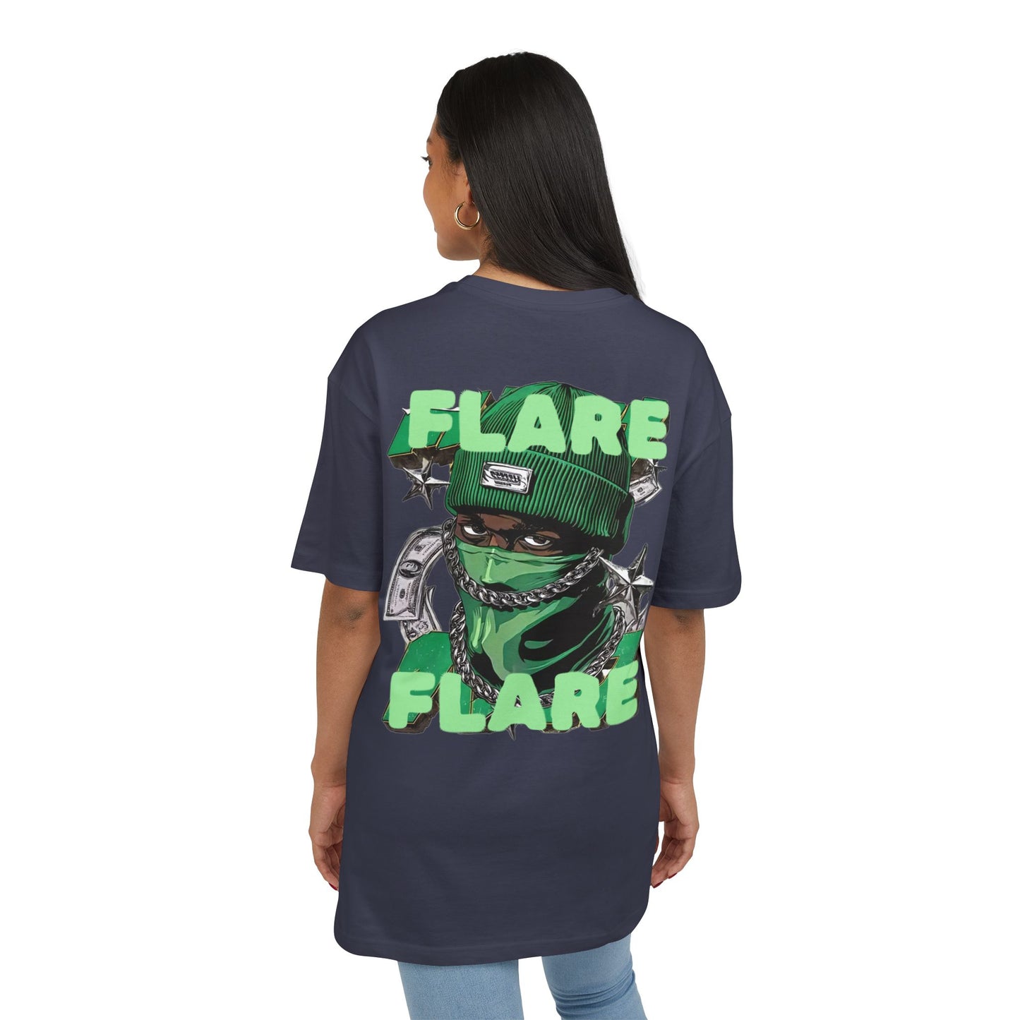 Flare Street Oversized Tee Money Gangster