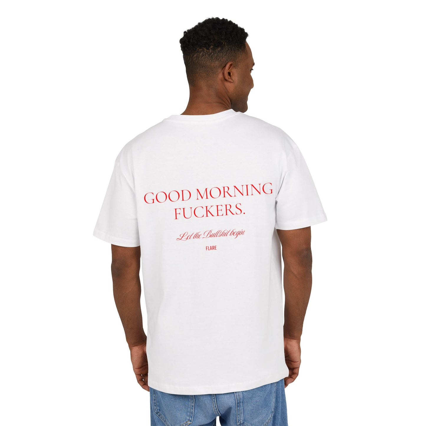 Flare Street Oversized Tee Good Morning Fuckers