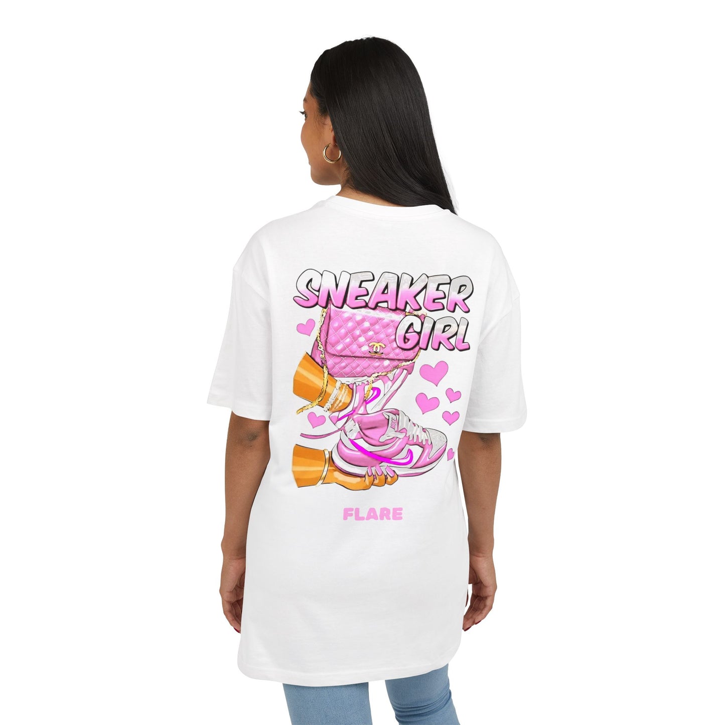 Flare Street Oversized Tee Sneaker Girl