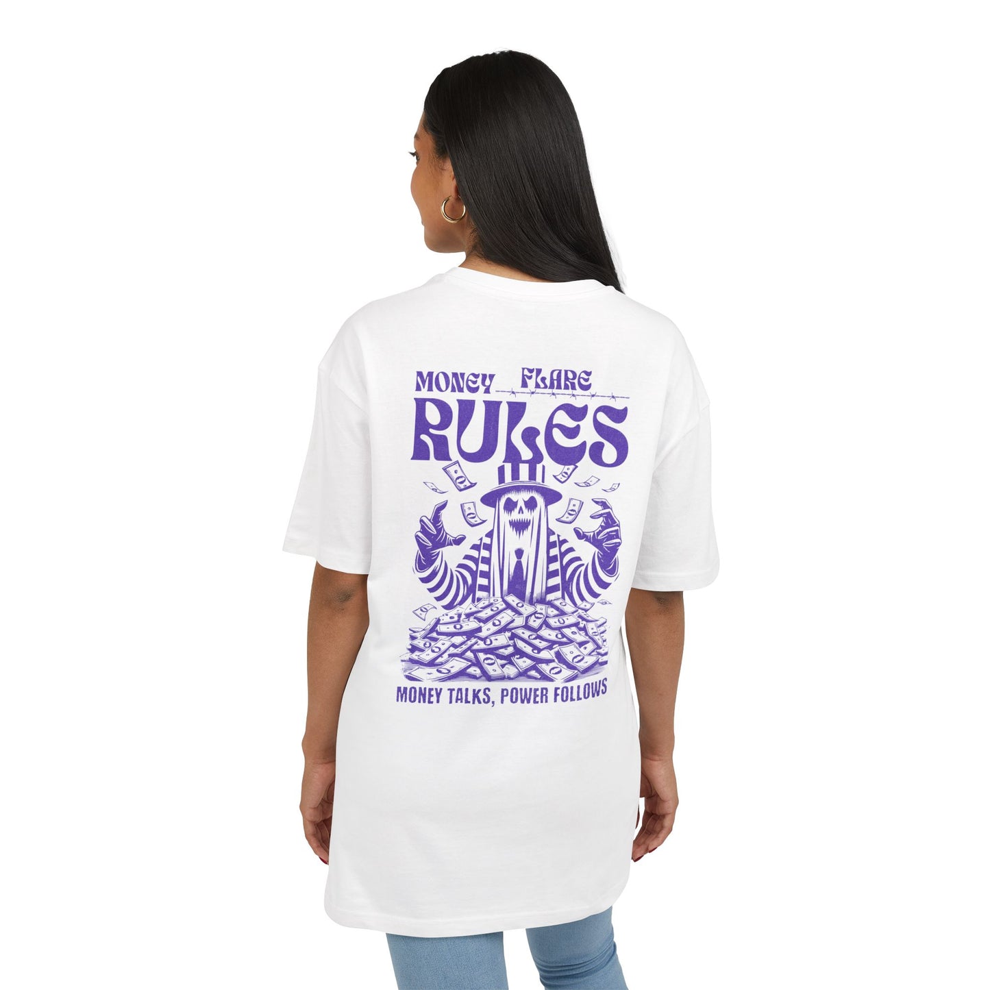 Flare Street Oversized Tee Money Rules