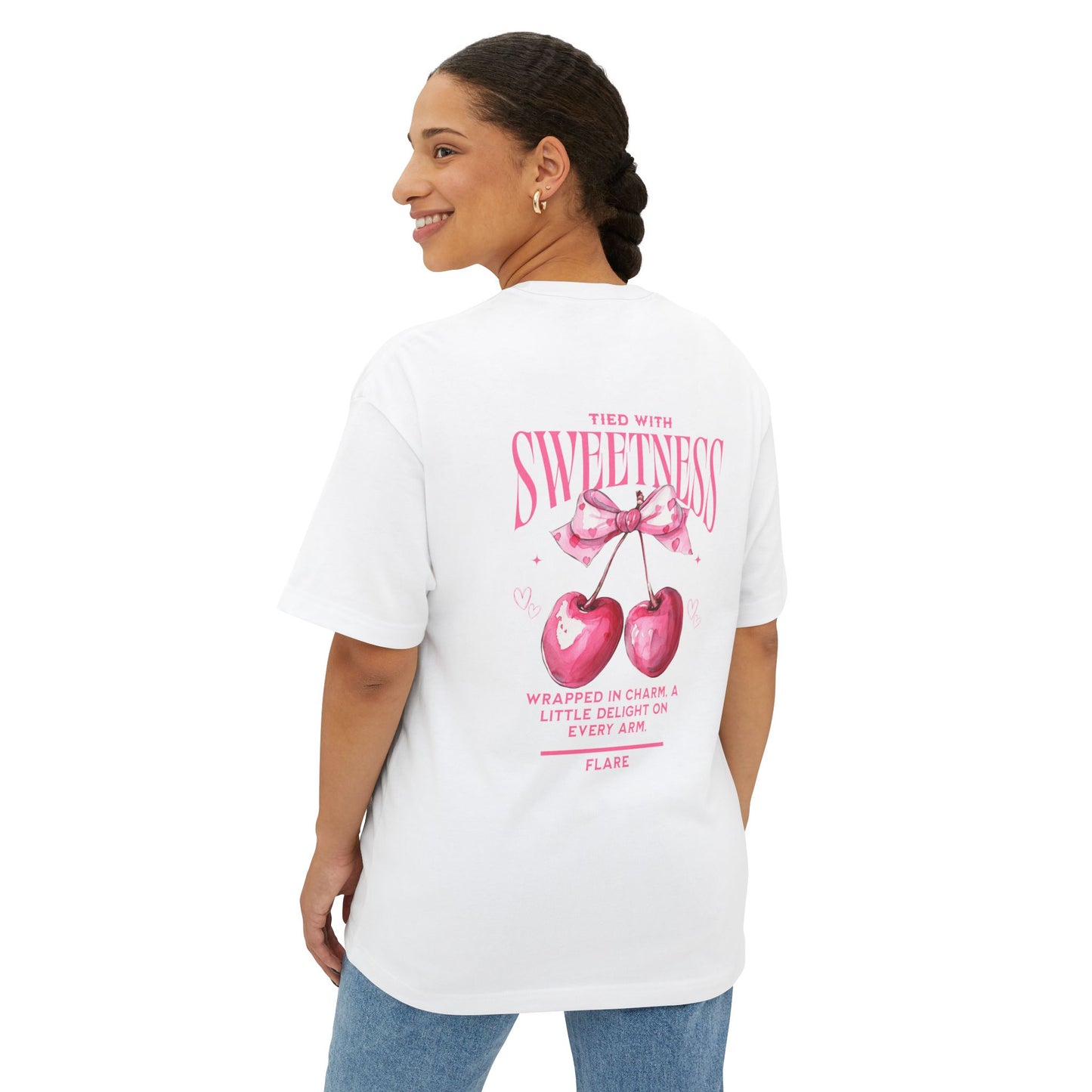 Flare Street Oversized Tee Tied with Sweetness