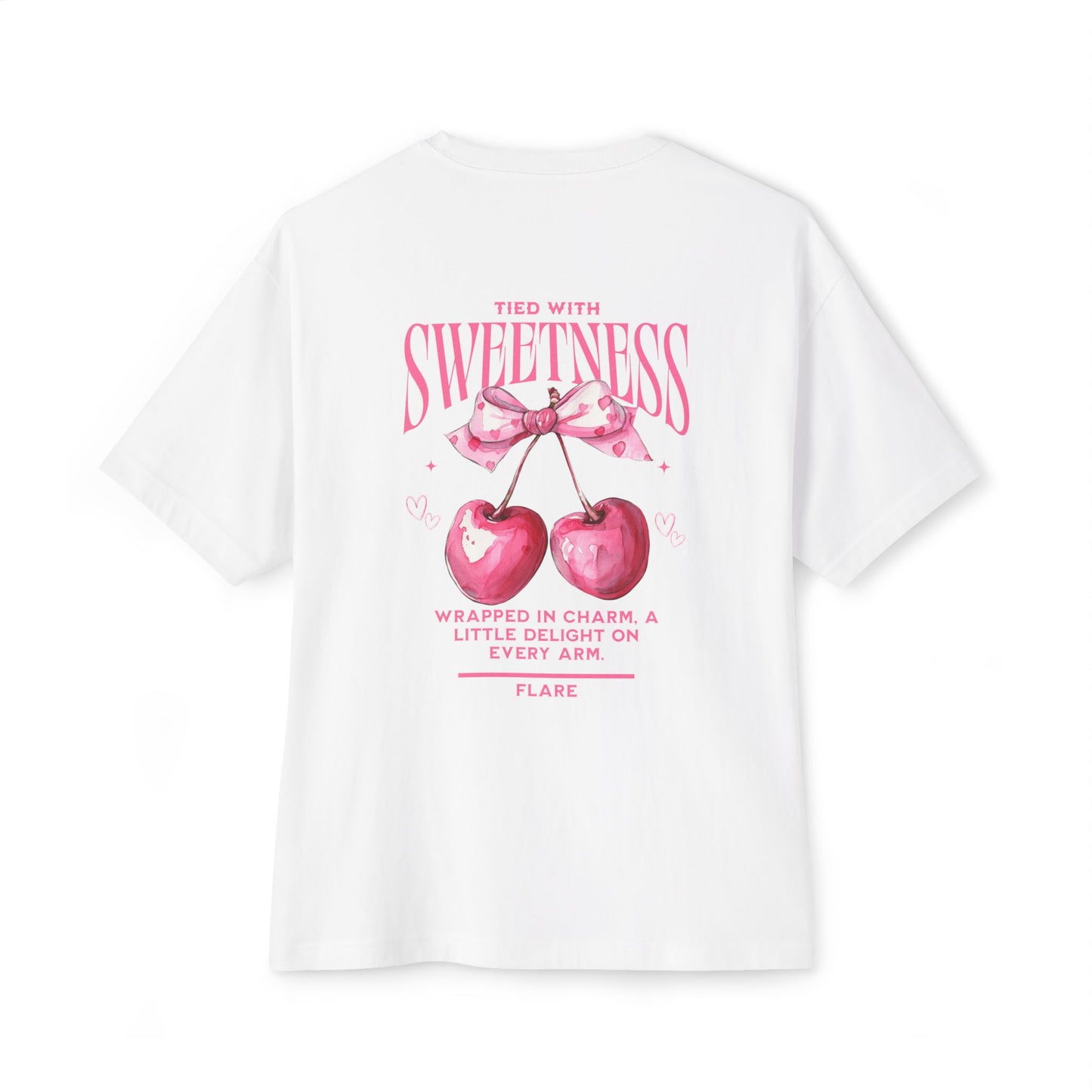 Flare Street Oversized Tee Tied with Sweetness
