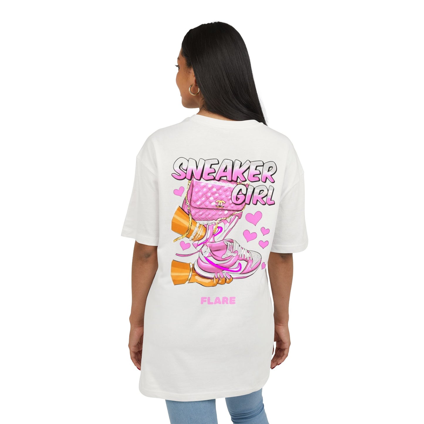 Flare Street Oversized Tee Sneaker Girl