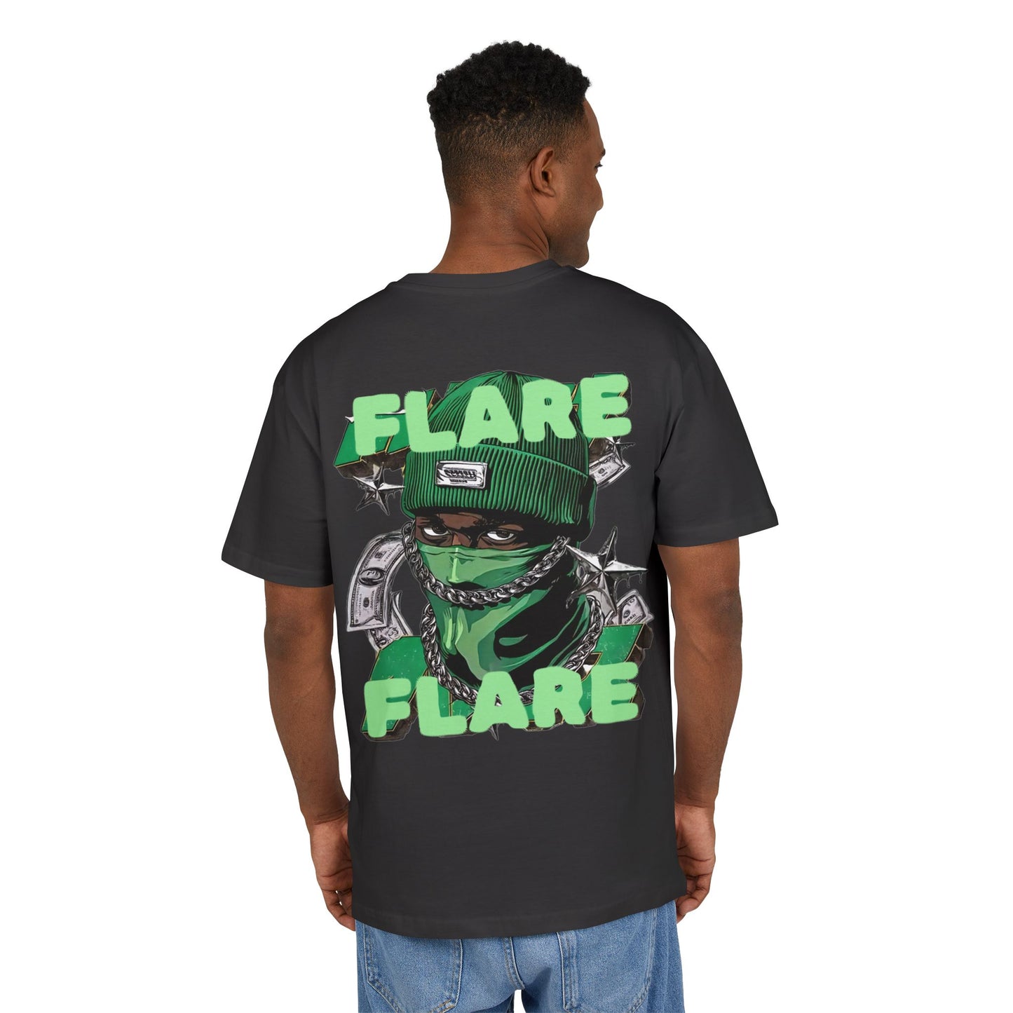 Flare Street Oversized Tee Money Gangster