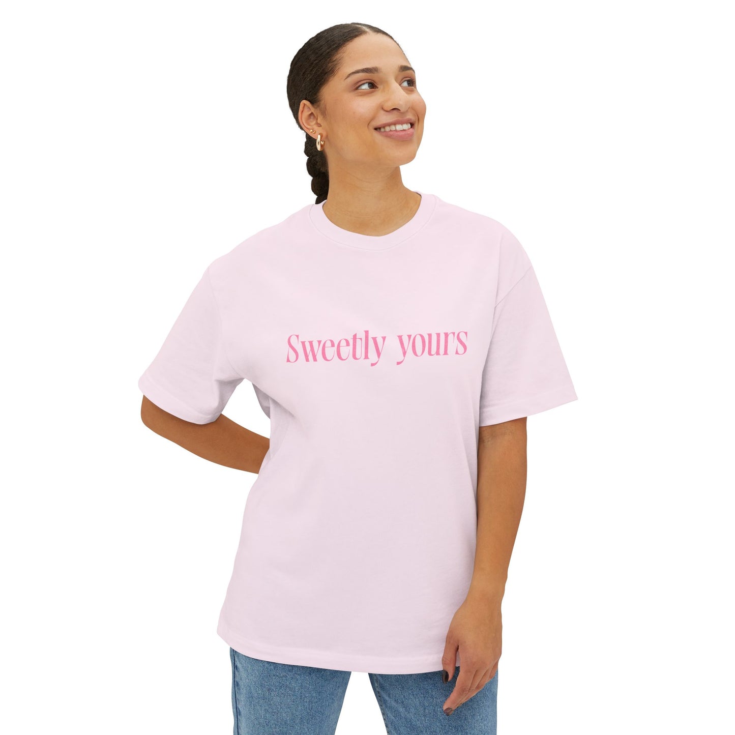 Flare Street Oversized Tee Tied with Sweetness