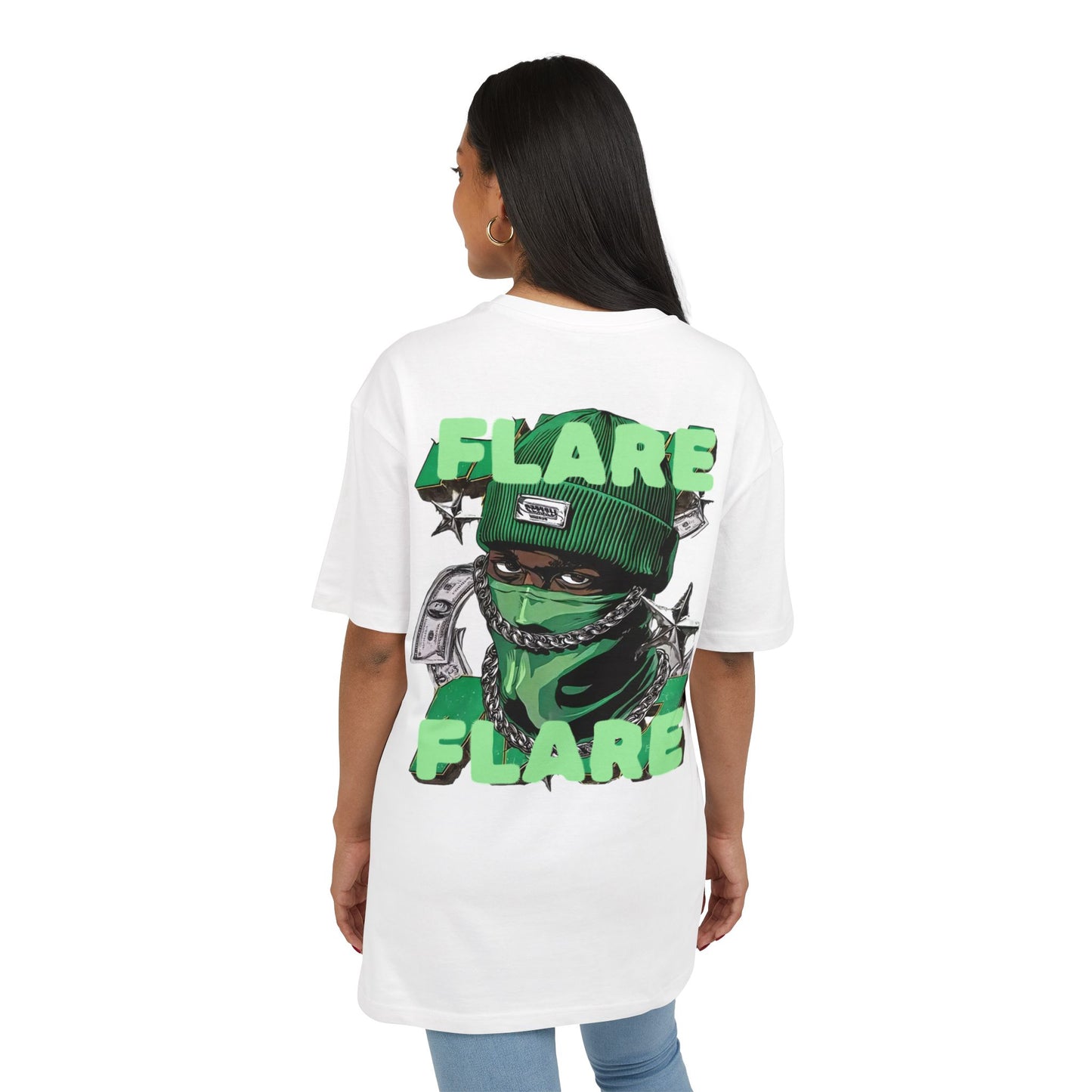 Flare Street Oversized Tee Money Gangster