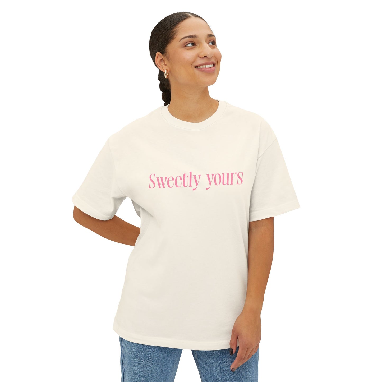 Flare Street Oversized Tee Tied with Sweetness