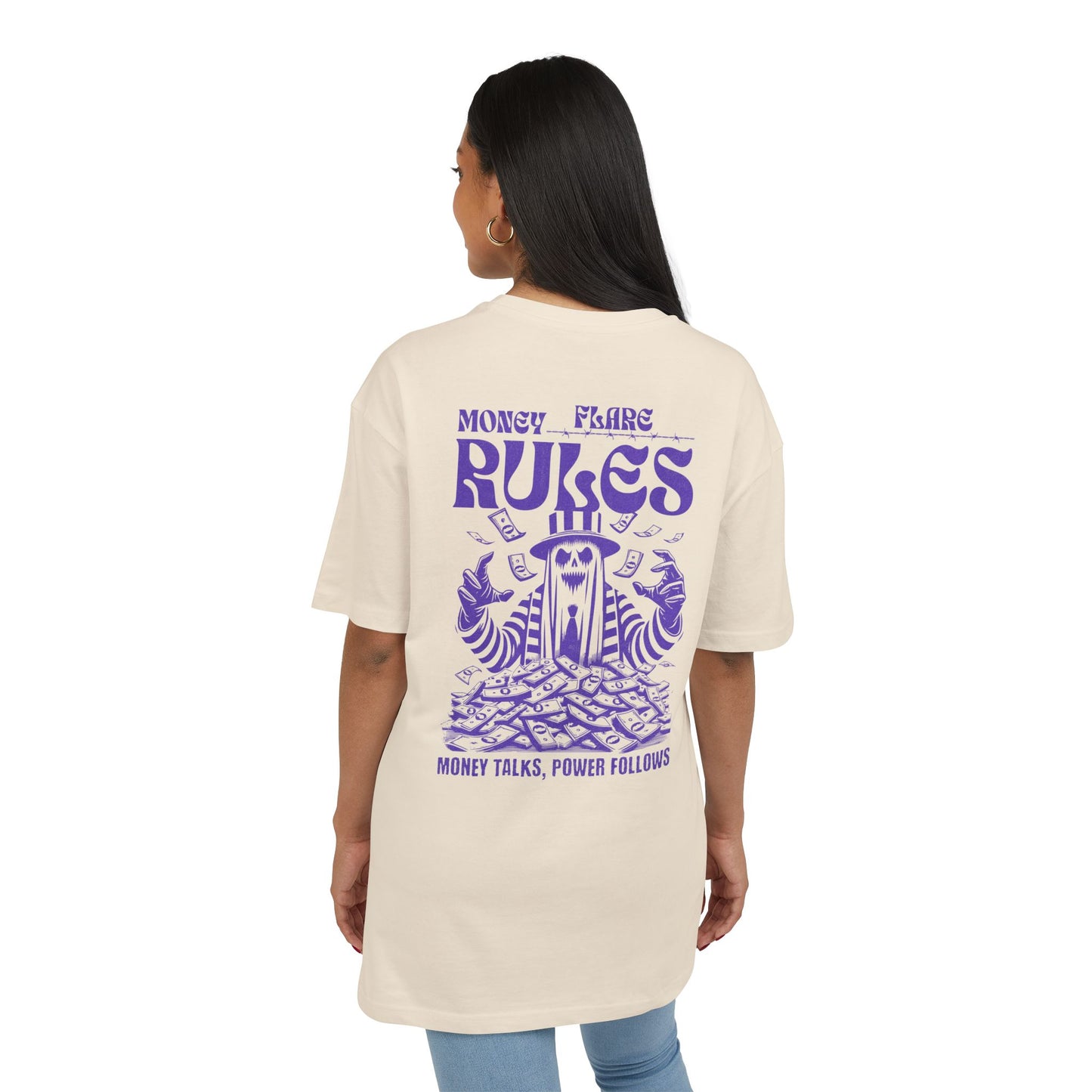Flare Street Oversized Tee Money Rules