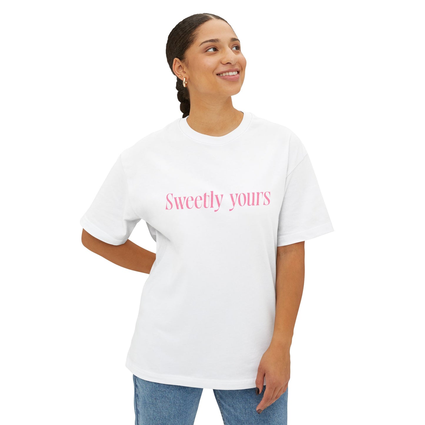 Flare Street Oversized Tee Tied with Sweetness