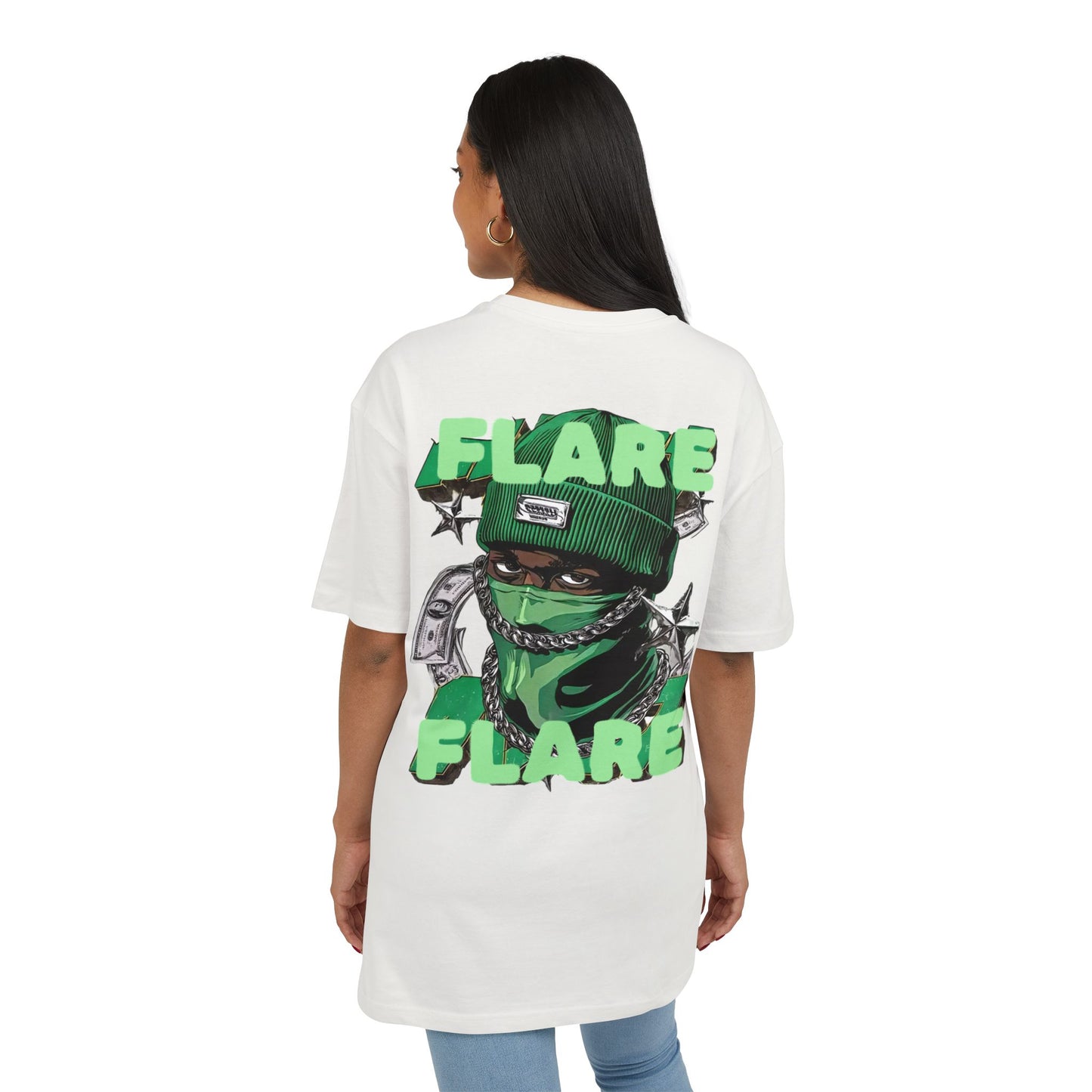 Flare Street Oversized Tee Money Gangster