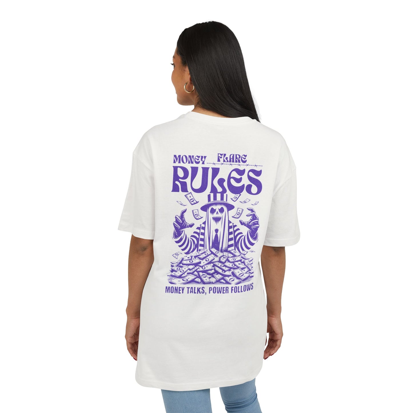 Flare Street Oversized Tee Money Rules
