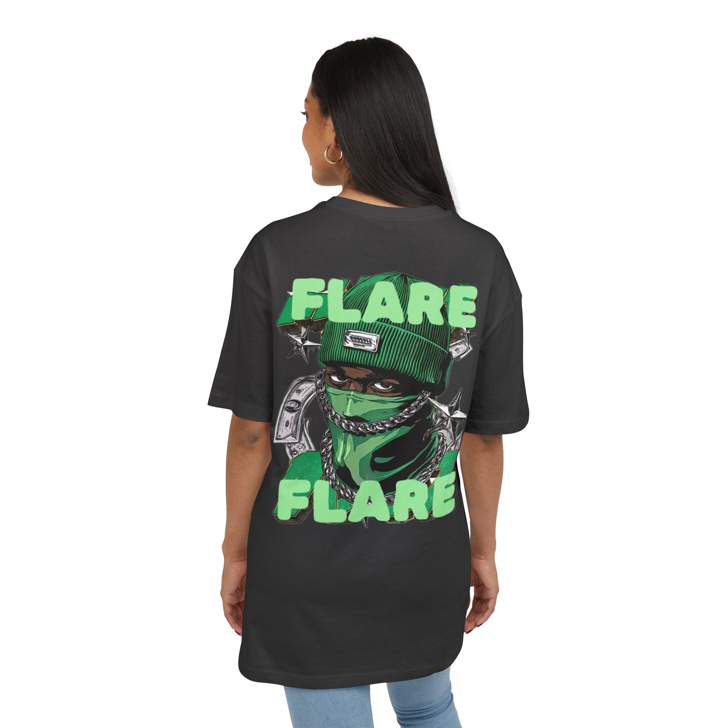 Flare Street Oversized Tee Money Gangster