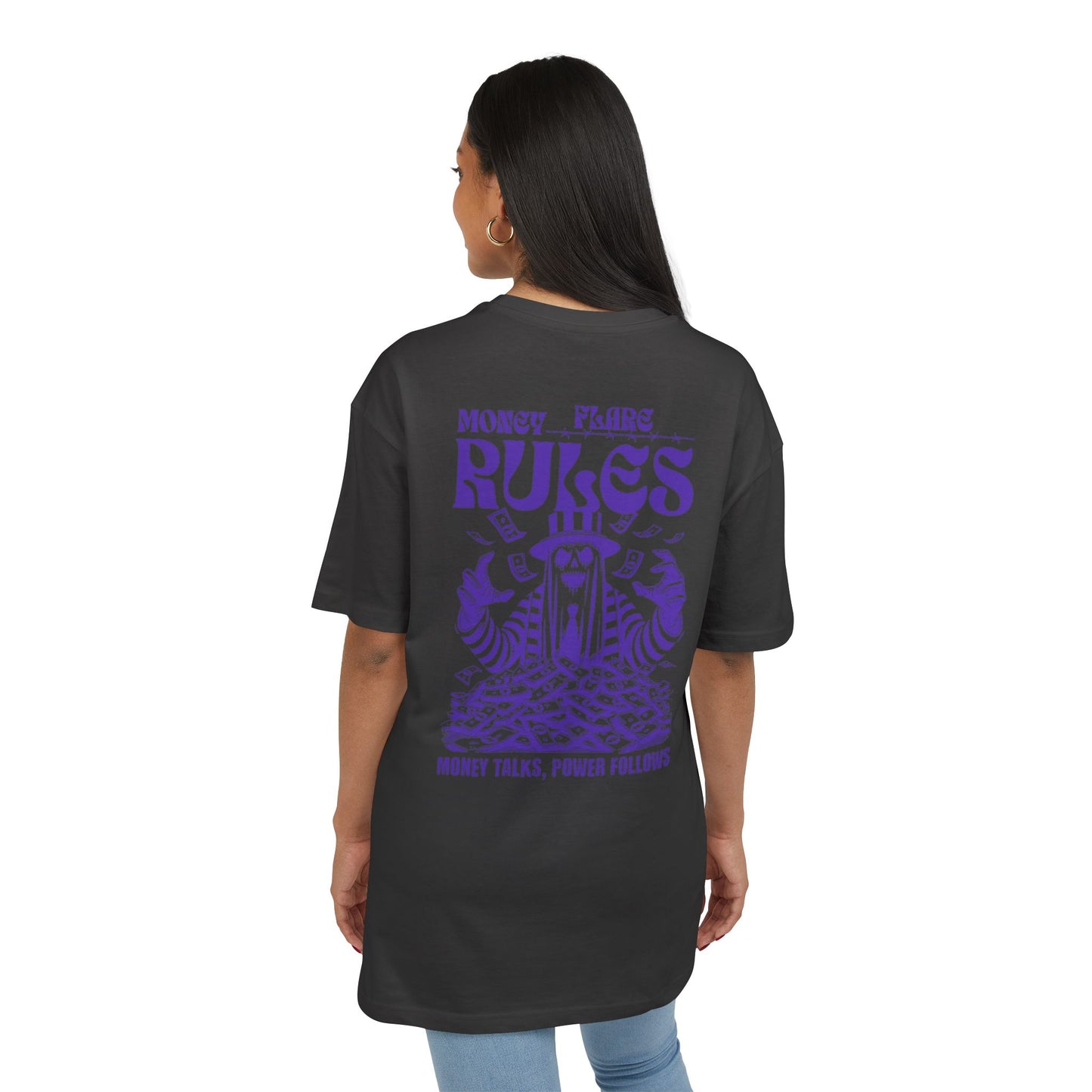 Flare Street Oversized Tee Money Rules