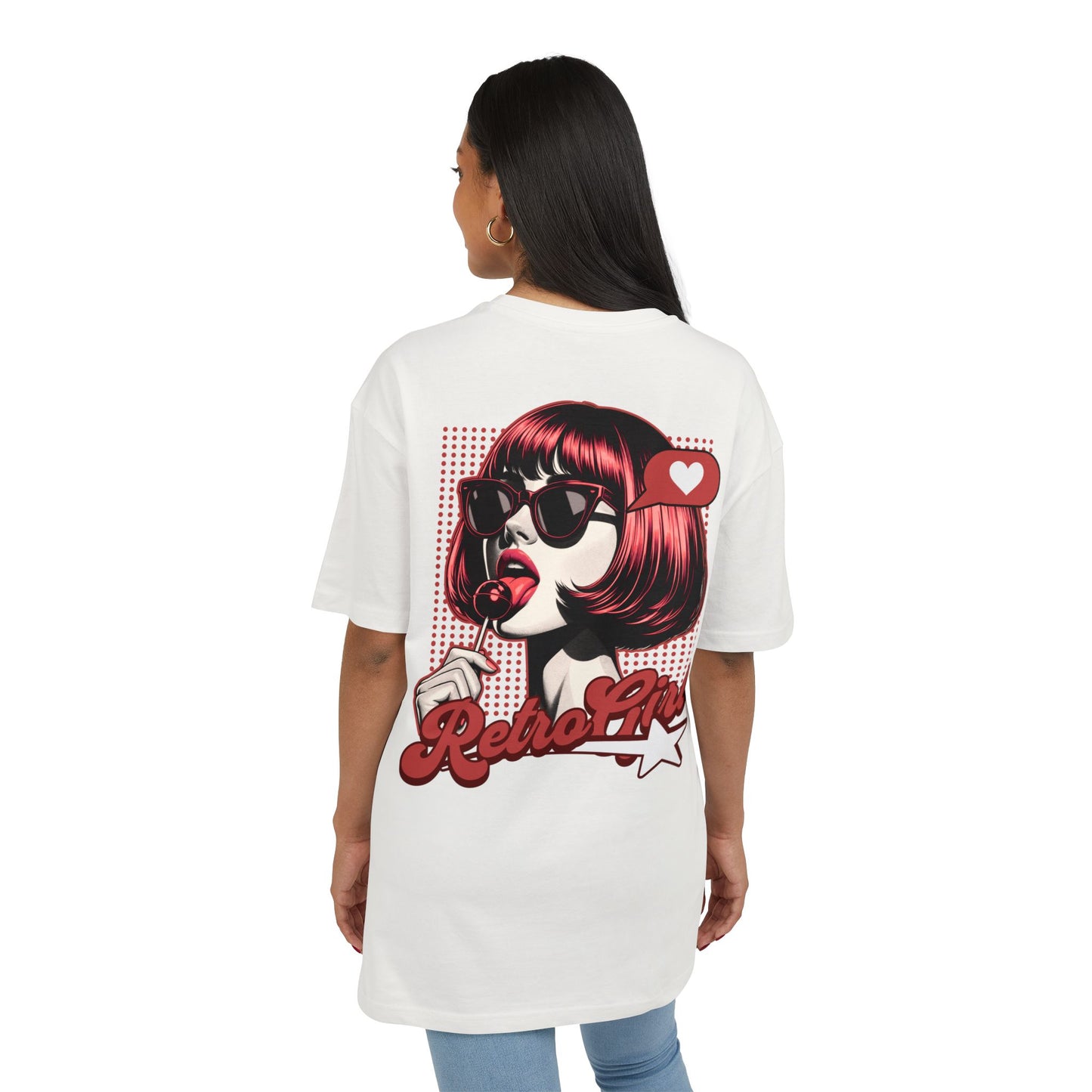 Flare Street Oversized Tee Retro Girl