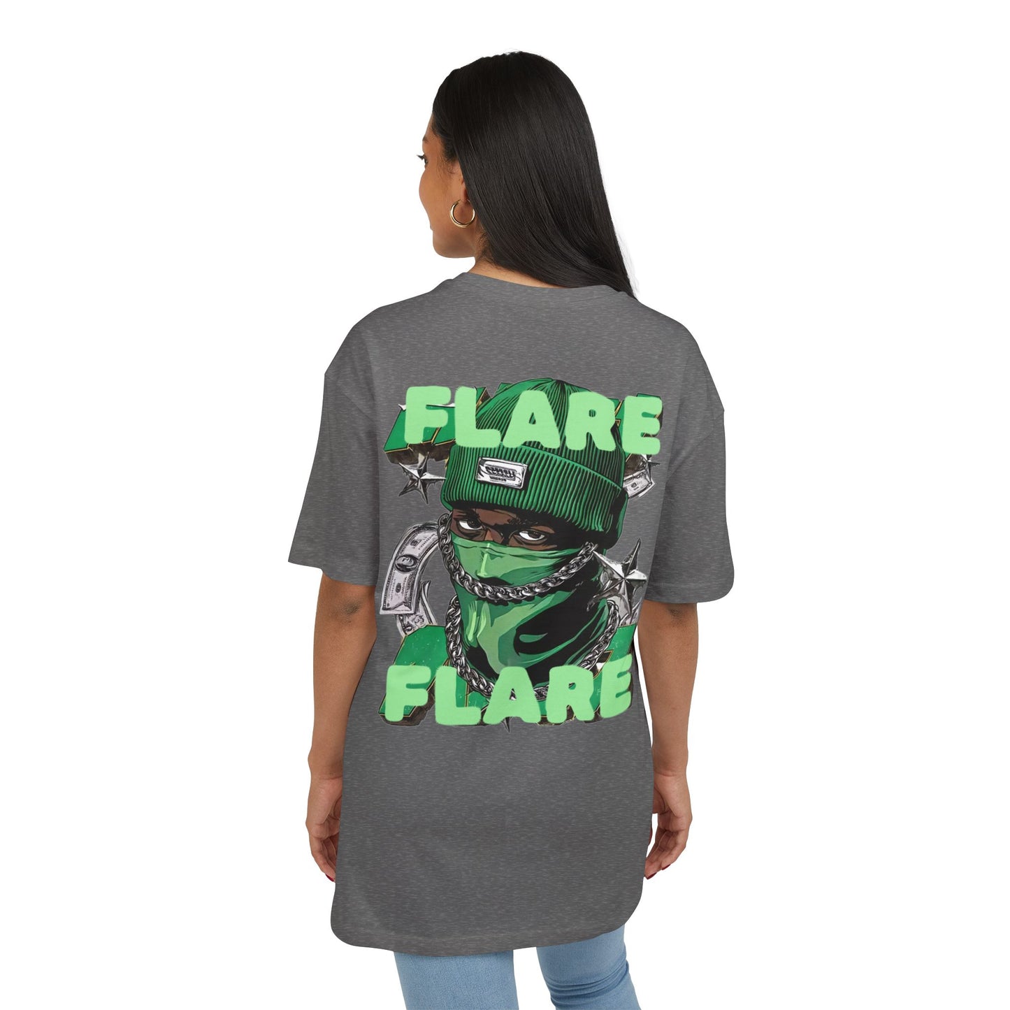 Flare Street Oversized Tee Money Gangster