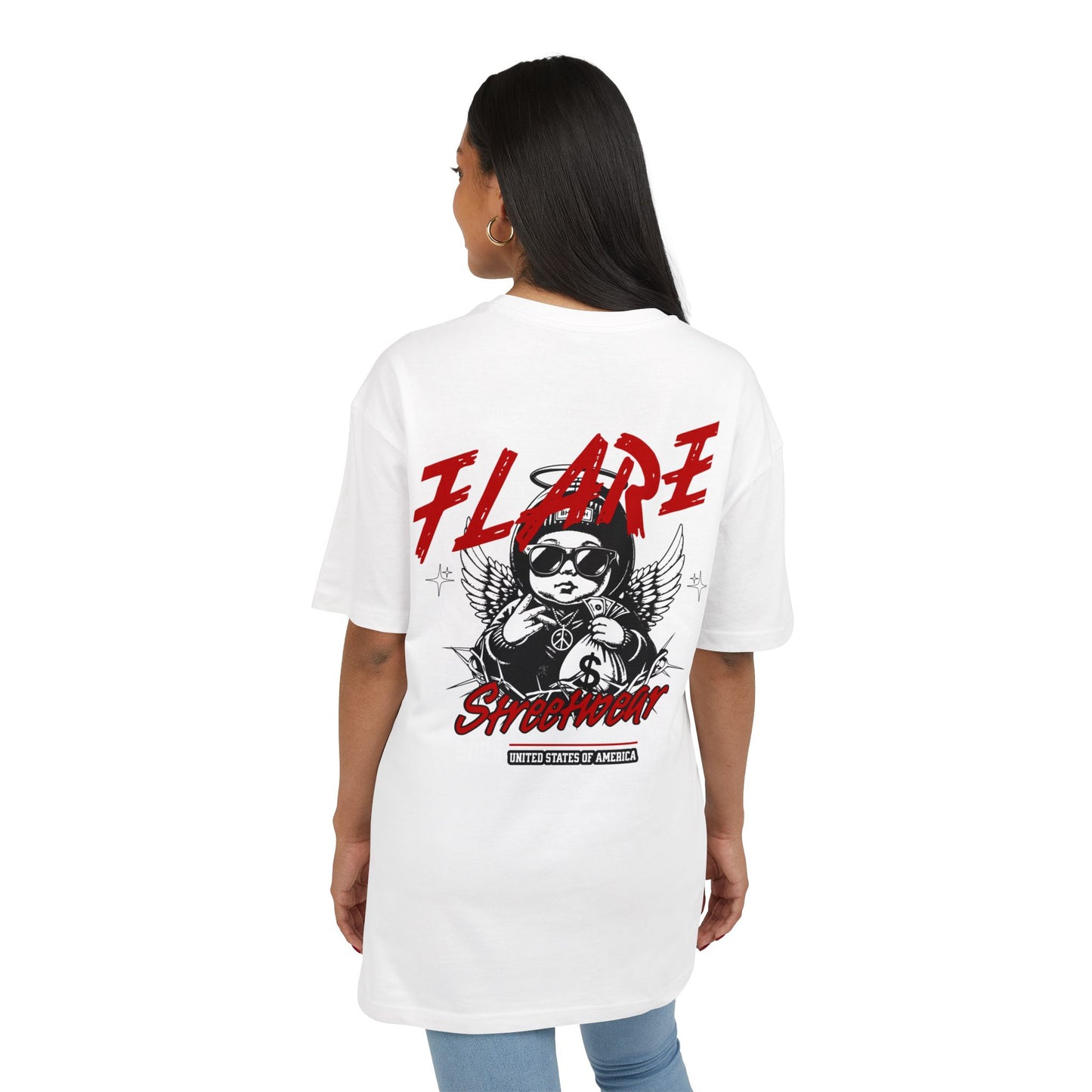 Flare Street Oversized Tee Money Angel